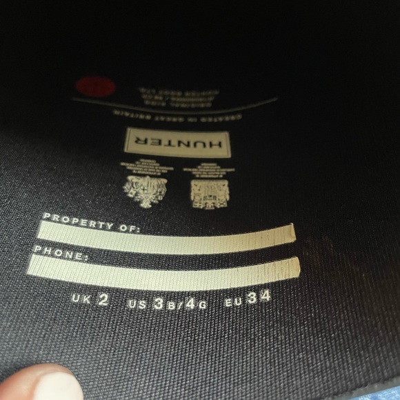 Hunter Original Kids Wellington Boots black Size 4 girls and 3 boys - Picture 7 of 9